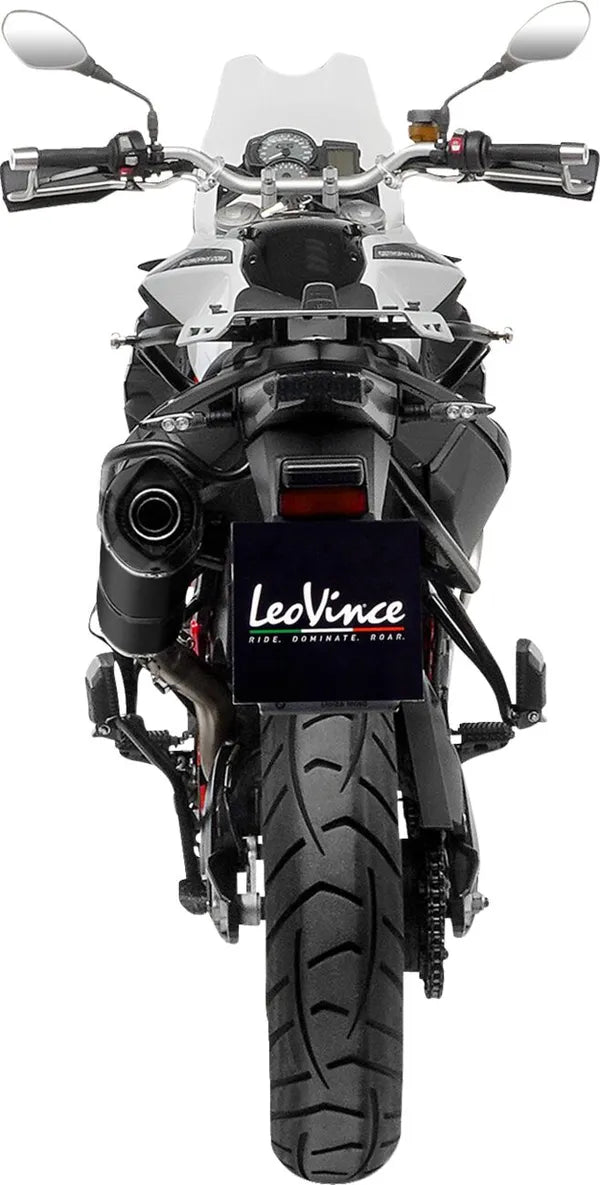 BMW F 800 GS Adventure [LEOVINCE] – LV One Evo Black Edition slip-on lyddemper
