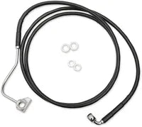 Harley Davidson Fltr [DRAG SPECIALTIES] - Black Vinyl Extended Brake Line Kit