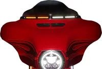 Harley Davidson Flhtcui [CUSTOM DYNAMICS] - Genesis® 4 Dynamic LED Batwing frontrutetrim