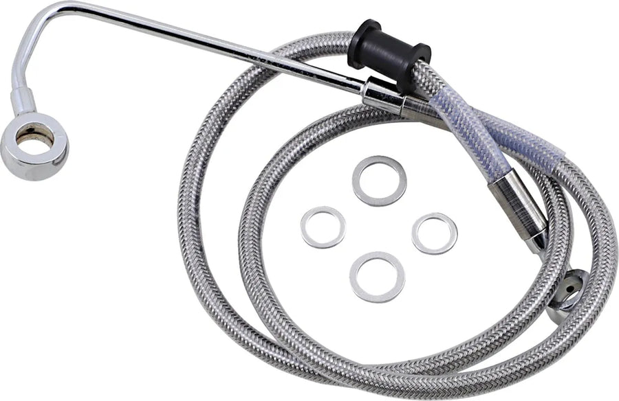 harley davidson fxsb [DRAG SPECIALTIES] - Forlenget bremselinje i rustfritt stål