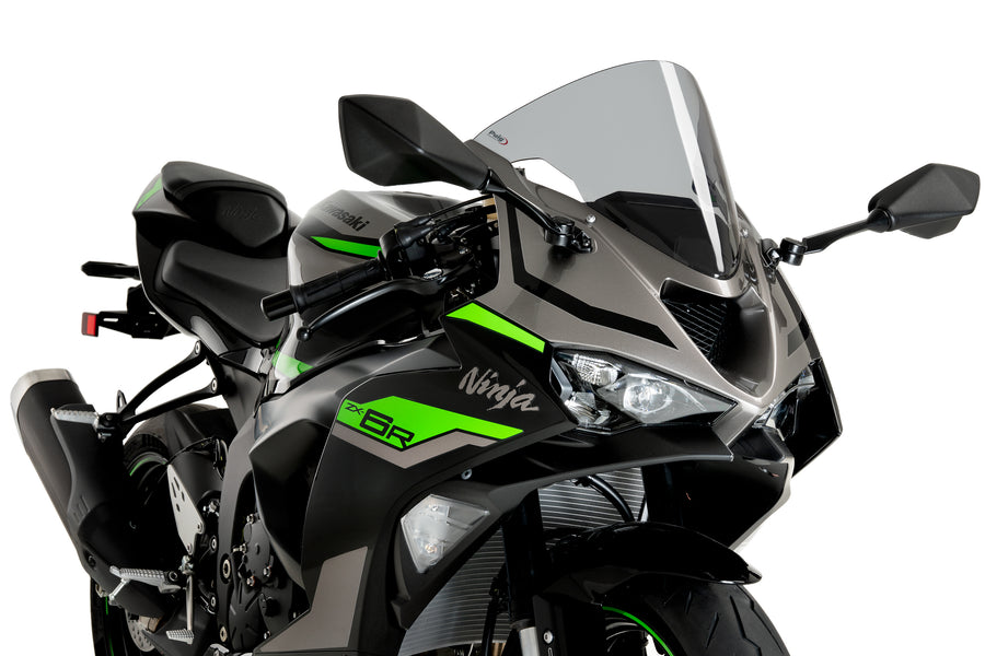 KAWASAKI ZX-6R NINJA [2025] – R-Racer-skjerm – Mattsvart