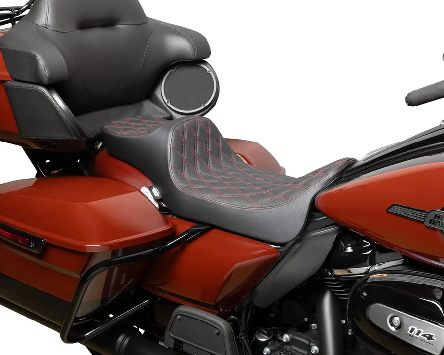 harley davidson touring [DRAG SPECIALTIES] – Predator III sete med utvidet rekkevidde