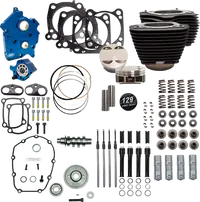 Harley-Davidson FLRT 1868 Freewheeler 114 [2025] - 129" Power Package Motorleistungs-Kit – Oberfläche: Schwarz, Hervorgehobene Lamellen – Merkmal: Schwarze Stößelstangenrohre – Bild 4