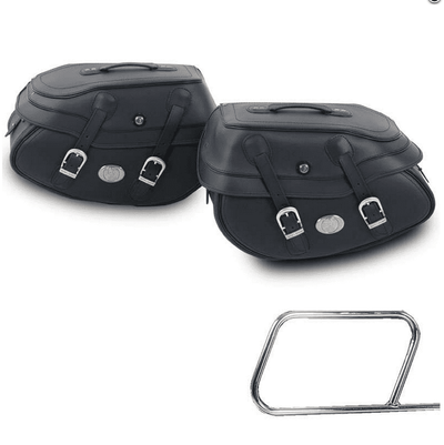 Motorsykkelveske [Hepco & Becker] - salvesker Buffalo Big black - holder til veske med rør
