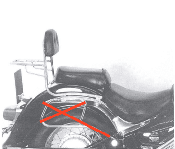 Suzuki VL 800 inntrenger VO [2001-2016] - Sissybar uten bagasjebro - 0