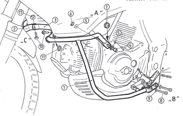Cagiva Gran Canyon 900 [1998-1999] - Motorbeskyttelsesbar