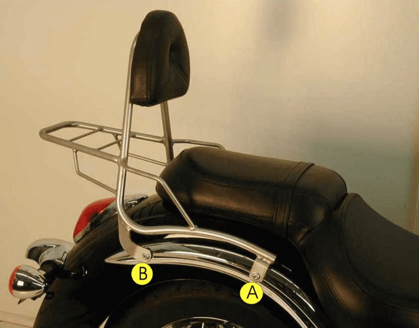 Kawasaki VN 900 CLA [2006-2017] - Sissybar med bagasjebro