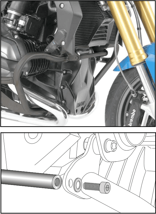 BMW R 1200 GS LC [2013-2018] -Stivende bar Off -Road