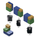 BMW R 1250 GS Adventure [2019-2023] - Khali Packing Cube Taschen – S + M + L
