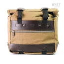 BMW R nineT 1200 Roadster [2014-2023] - Kultige Seitentasche in Canvas 40L - 50L + Aluminiumplatte + rechter Rahmen für Atlas Aluminiumtasche