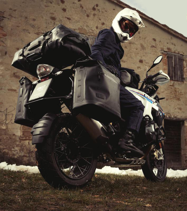BMW R nineT 1200 Roadster [2014-2023] - Zwei Khali-Seitentaschen aus TPU 35L - 45L + Paar Aluminiumplatten
