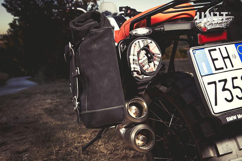BMW R nineT 1200 Roadster [2014-2023] - Seitentasche aus Leder + Doppelrahmen