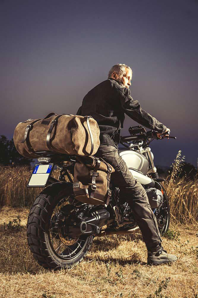 BMW R nineT 1200 Urban G/S (lav eksos) [2017-2023] - Sideveske i skinn + NineT høyre sideramme