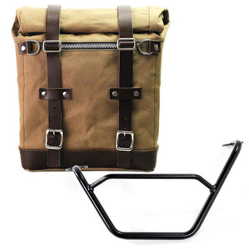 BMW R 1200 GS LC Rad [2013-2019] - Scram Seitenkoffer in Canvas 22L-30L + Linker Hilfsrahmen GS LC