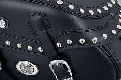 Motorsykkelveske [Hepco & Becker] - Leather Buffalo Custom left - tube pannier holder