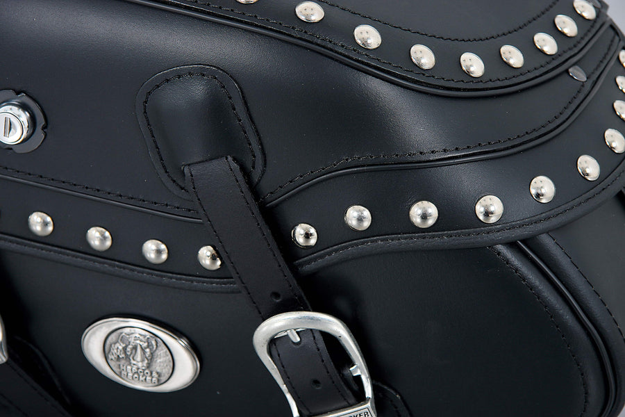 Motorsykkelveske [Hepco & Becker] - Leather Buffalo Custom left - tube pannier holder