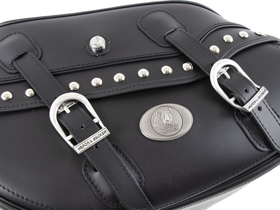 Motorsykkelveske [Hepco & Becker] - Leather Buffalo Big Custom venstre – C-Bow
