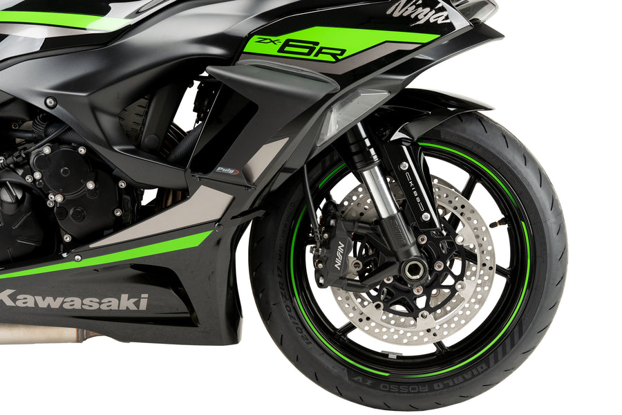KAWASAKI ZX-6R NINJA [2025] – Race Side Spoiler – Matt svart