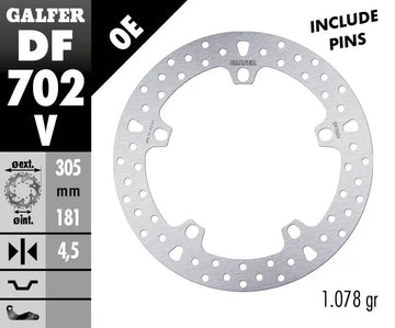 Bmw R 1200 C ABS (0424) [2001-2003, 2005] - Bremseskive fast rund – bilde 2