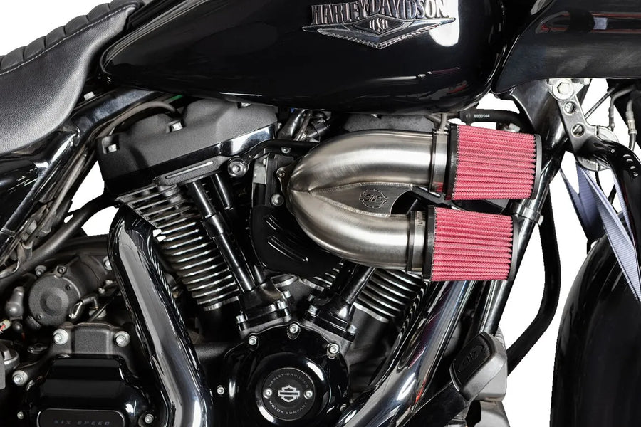 Harley-Davidson FLRT 1868 Freewheeler 114 [2025] - Tuned Induction Luftfilterkit – Oberfläche: Silber – Bild 3