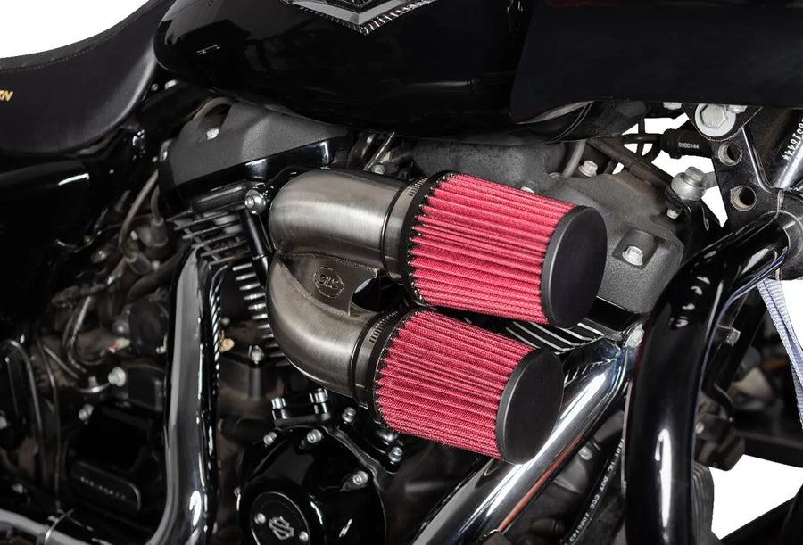 Harley-Davidson FLTRT 1868 Road Glide 3 114 [2025] - Tuned Induction Luftfilterkit – Oberfläche: Silber – Bild 4