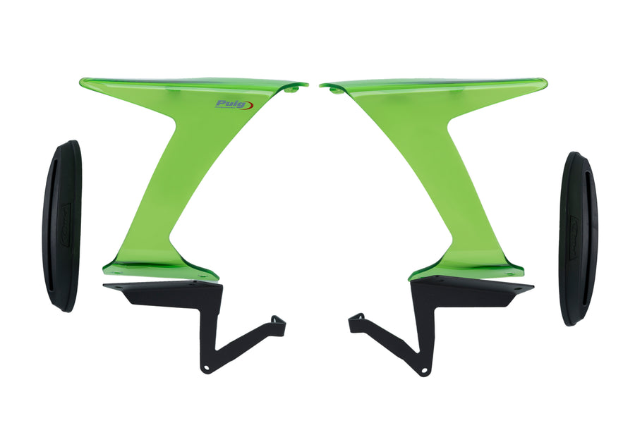 KAWASAKI ZX-6R NINJA [2025] – Race Side Spoiler – Matt svart