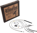harley davidson flfb [BURLY BRAND] - Styrekabel og bremselinjesett for Burly Ape styre-2