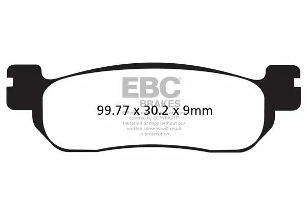 Yamaha YZF R1 [EBC] - "TT" Sport Karbon Fusion Brake Pads