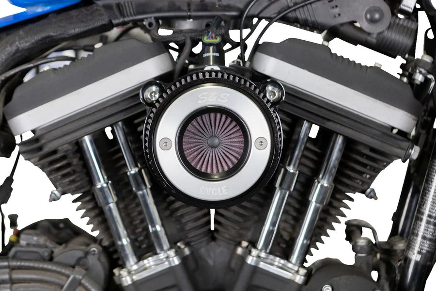 Harley-Davidson Xl 1200 Xs Forty Eight Special [2020] - Air Stinger Stealth Luftfiltersatz – Oberfläche: Schwarz, Verchromt – Bild 3