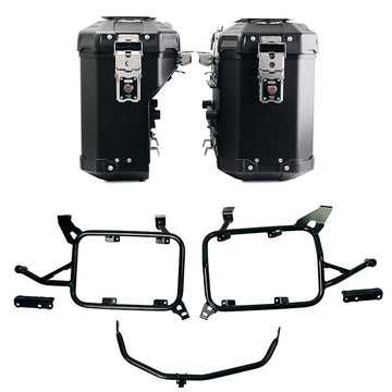 BMW F 900 GS Adventure [2024-] - Atlas Aluminium-Taschenpaar 39L + 32L + Atlas BMW F900GS ADV Aluminium-Satteltaschenrahmen
