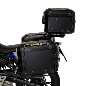 BMW F 450 GS [2026-] - Atlas Aluminium-Seitenkoffer-Set 48L + 41L + Atlas Aluminium-Satteltaschenrahmen