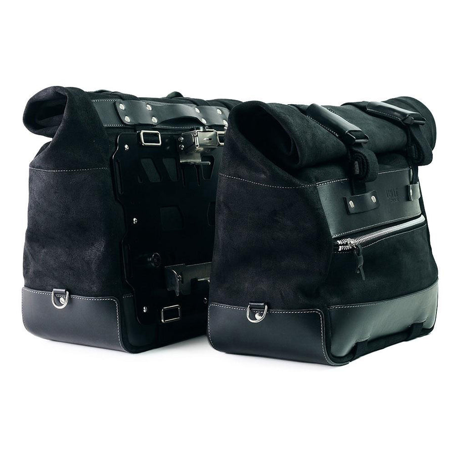 BMW R 1200 GS LC Rad [2013-2019] - Paar Cult-Seitentaschen aus Spaltleder 40L - 50L + Aluminiumplatte