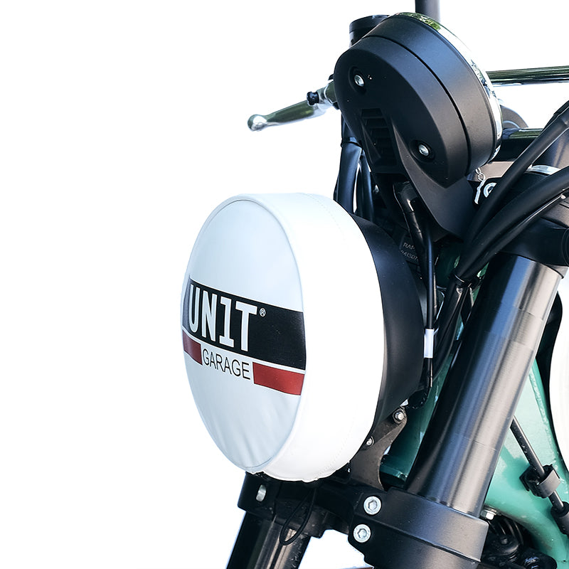 BMW R nineT 1200 Roadster [2014-2023] - Scheinwerferabdeckung aus Leder mit Logo