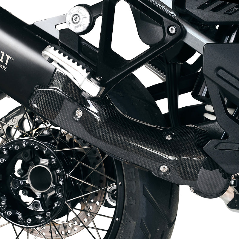 BMW R 1300 GS [2024–2026] - Carbon-Hitzeschildabdeckung für RAD-Schalldämpfer (Code 4009)