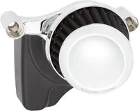 Harley-Davidson XL 883 L Sportster SuperLow [2020] - Mini Teardrop Stealth Luftfilter-Kit – Oberfläche: Silber – Bild 12
