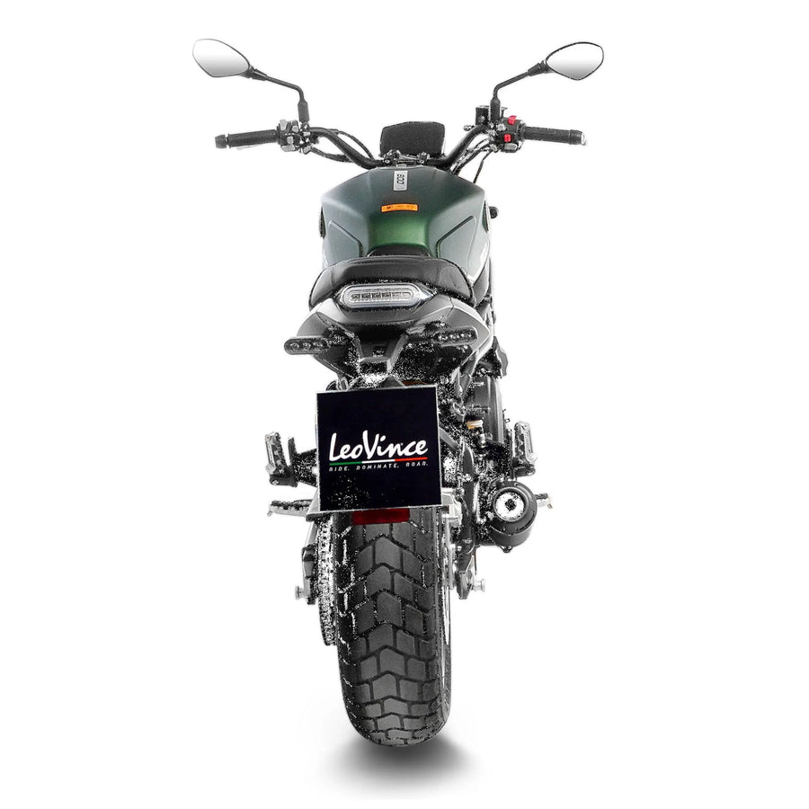 benelli leoncino 800 trail [LEOVINCE] – LV-10 svart lyddemper bak