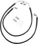 Harley Davidson Fxdwg [DRAG SPECIALTIES] - Black Vinyl Extended Brake Line Kit