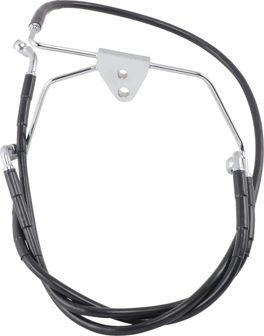 harley davidson flhtcui [DRAG SPECIALTIES] - Extended Black Vinyl Brake Line Kit