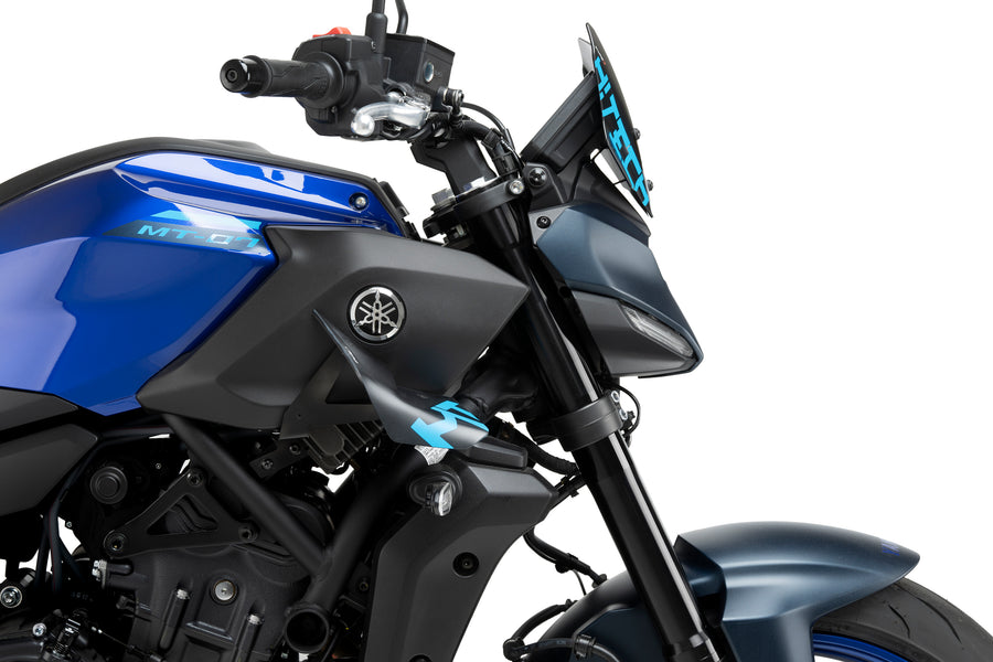 YAMAHA MT-07 Y-AMT [2025] – D12 Spoiler – Matt svart