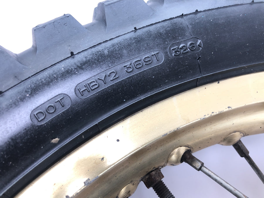 Yamaha XT 500 1U6 [1981] - Bakhjulsfelg gulleikerhjul 1,85 x 18" med trommelbrems