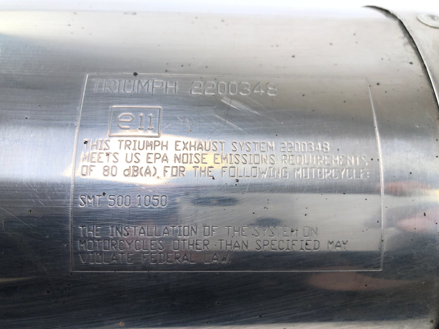 Triumph Speed Triple 1050 515NJ [2007] - Eksoslyddemper bakre lyddemper høyre