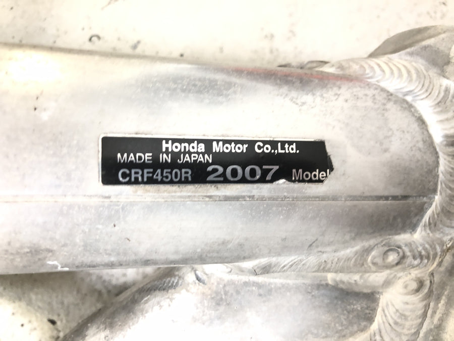 Honda CRF 450 R [2007] - Ramme hovedramme aluminium uten papirer
