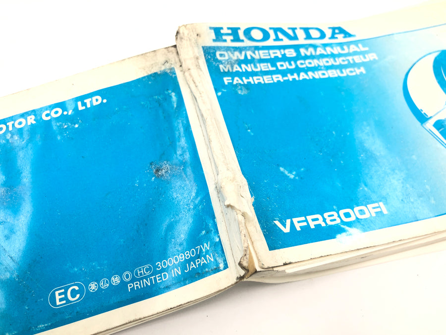 Honda VFR 800 FI RC46 [1999] - Brukermanual Driver's Manual Owners Manual