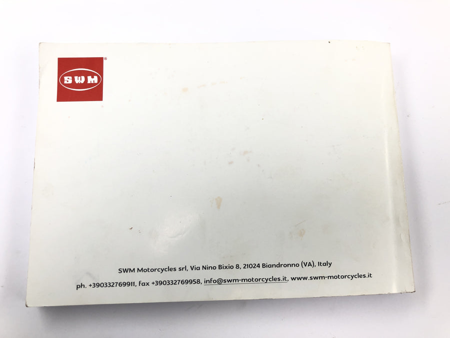SWM RS 125 R B2 [2020] - Bruksanvisning