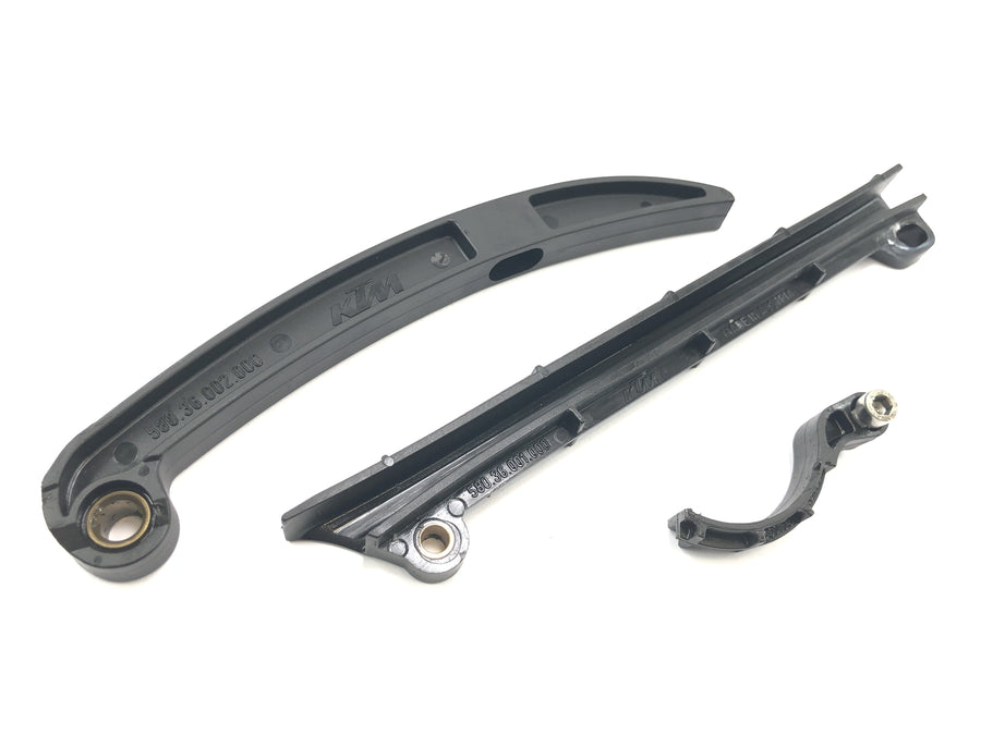 KTM 640 LC4 Prestige [2005] - Timing chain guide slide rail strammeskinne kjede glideskinne sett
