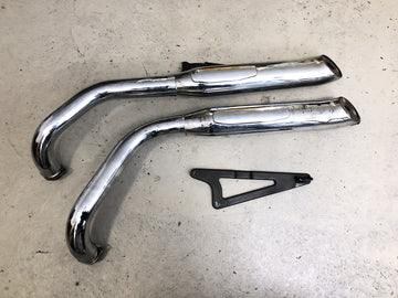 Kawasaki VN 800 VN800A [1996] - Eksosrør for eksoslyddemper manifold komplett med holder - 0