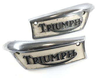 Triumph Bonneville T140V [1976] - Tank Emblem Tank Emblems til høyre og venstre sett