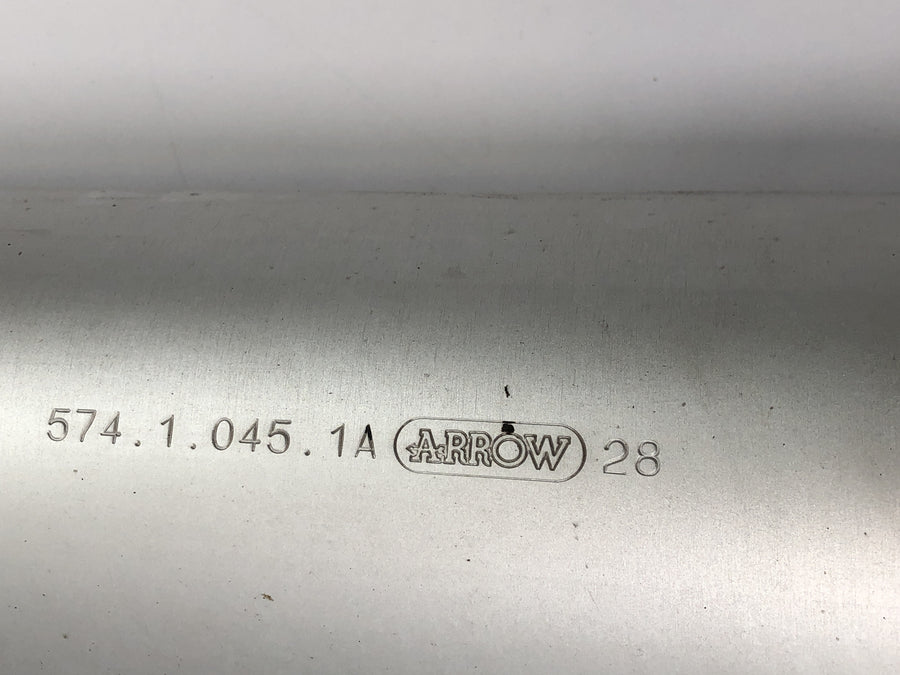 Ducati ST3 S3 [2004] - lyddemper venstre eksoslyddemper ARROW lyddemper sølv