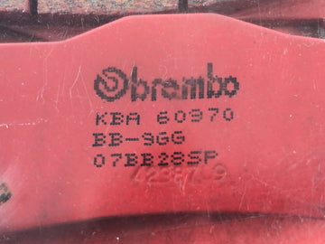 BMW K 1300 S K12S [2010] - Bremseklosser ved den bakre Sinter Metal Brake Block Brake Insert - 0
