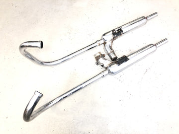 Kawasaki W 650 EJ650A [1999] - Eksosanlegg, endepotte, manifold eksosanlegg venstre og høyre